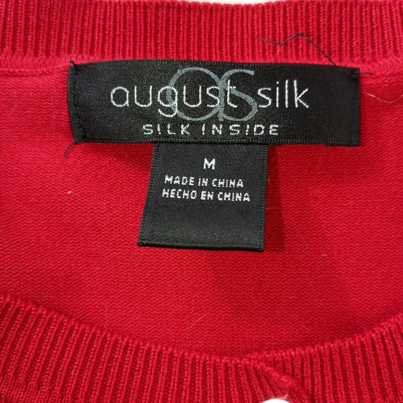 August Silk cardigan silk blend sweater - Picture 5 of 6